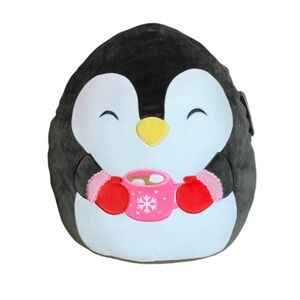 Luna the Christmas Penguin 2025 Squishmallows Release Hot Cocoa 16 inch NWT